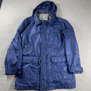 William Barry Struggle Gear Hooded Jacket Blue Men's Size Medium